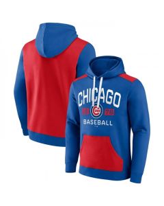 Men's Chicago Cubs Royal/Red Chip in Pullover Hoodie