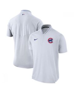 Men's Chicago Cubs White Authentic Collection Elite Performance Polo
