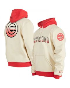 Men's Chicago Cubs White Color Pack Team Front & Back Pullover Hoodie