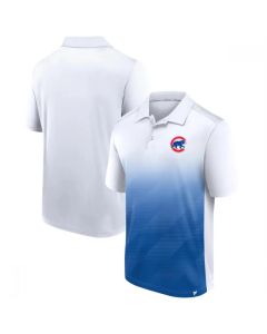 Men's Chicago Cubs White/Royal iconic Parameter Sublimated Polo