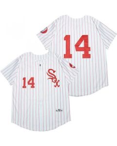 Men's Chicago White Sox #14 Paul Konerko 2020 White Cool Base Stitched Jersey