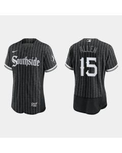 Men's Chicago White Sox #15 Dick Allen Black 2021 City Connect Flex Base Stitched Jersey