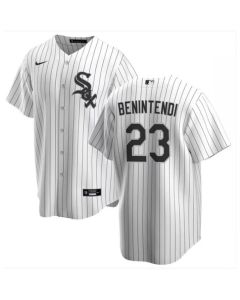 Men's Chicago White Sox #23 Andrew Benintendi White Cool Base Stitched Jersey