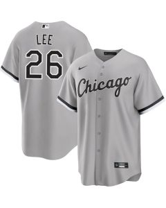 Men's Chicago White Sox #26 Korey Lee Gray Home Official Player Jersey (White Gray)