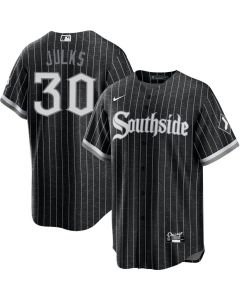 Men's Chicago White Sox #30 Corey Julks Black Home Official Player Jersey