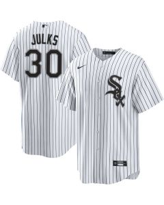 Men's Chicago White Sox #30 Corey Julks White Home Official Player Jersey