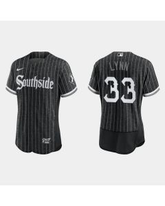 Men's Chicago White Sox #33 Lance Lynn 2021 City Connect Flex Base Stitched Jersey