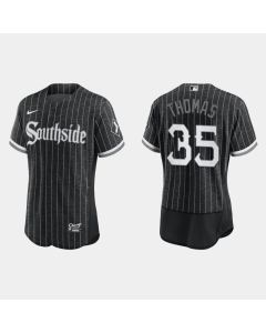 Men's Chicago White Sox #35 Frank Thomas 2021 City Connect Flex Base Stitched Jersey