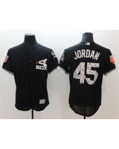 Men's Chicago White Sox #45 Michael Jordan Black 2018 Spring Training Flexbase Stitched MLB Jersey