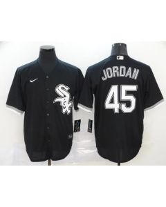 Men's Chicago White Sox #45 Michael Jordan Black Cool Base Stitched MLB Jersey