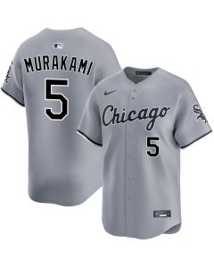 Men's Chicago White Sox #5 Munetaka Murakami Gray Road Limited Jersey (White Gray)