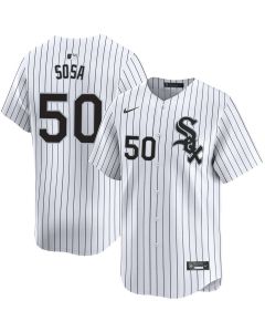 Men's Chicago White Sox #50 Lenyn Sosa White Home Official Player Jersey (Style 4)