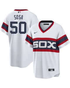 Men's Chicago White Sox #50 Lenyn Sosa White Home Official Player Jersey (White)