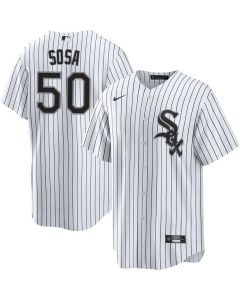 Men's Chicago White Sox #50 Lenyn Sosa White Home Official Player Jersey