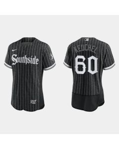 Men's Chicago White Sox #60 Dallas Keuchel Black 2021 City Connect Flex Base Stitched Jersey