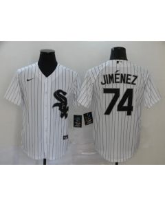 Men's Chicago White Sox #74 Eloy Jimenez White Cool Base Stitched MLB Jersey