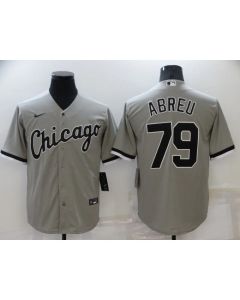 Men's Chicago White Sox #79 Jose Abreu Grey Cool Base Stitched Jersey