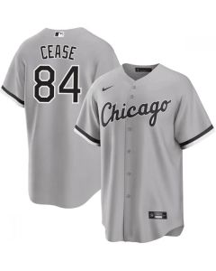 Men's Chicago White Sox #84 Dylan Cease Gray Cool Base Stitched Jersey