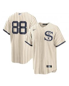 Men's Chicago White Sox #88 Luis Robert 2021 Cream/Navy Field of Dreams Cool Base Stitched Jersey