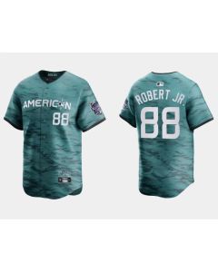 Men's Chicago White sox #88 Luis Robert Jr. Teal 2023 All-star Cool Base Stitched Baseball Jersey