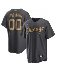 Men's Chicago White Sox ACTIVE Player Custom 2022 All-Star Charcoal Cool Base Stitched Baseball Jersey