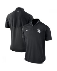 Men's Chicago White Sox Black Authentic Collection Elite Performance Polo