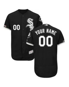 Men's Chicago White Sox Black Customized Stitched Jersey