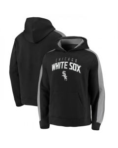 Men's Chicago White Sox Black Game Time Arch Pullover Hoodie