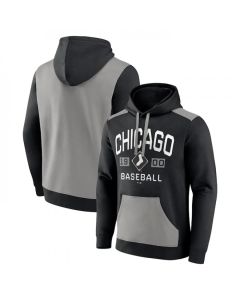 Men's Chicago White Sox Black/Grey Chip in Pullover Hoodie
