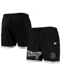 Men's Chicago White Sox Black Mesh Shorts 001
