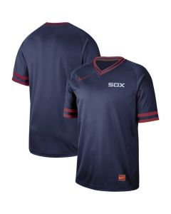 Men's Chicago White Sox Blank Navy Cooperstown Collection Legend Stitched MLB Jersey