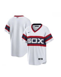 Men's Chicago White Sox Blank White Cool Base Stitched Jersey