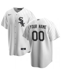 Men's Chicago White Sox Customized White Stitched MLB Jersey