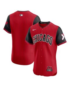 Men's Chicago White Sox Red/Black 2025 City Connect Elite Jersey (Red Black)