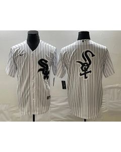 Men's Chicago White Sox White Team Big Logo Cool Base Stitched Jersey