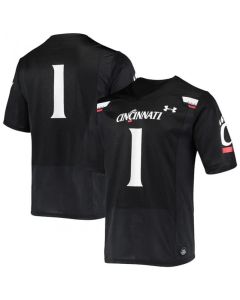 Men's Cincinnati Bearcats #1 Black Stitched Football Jersey