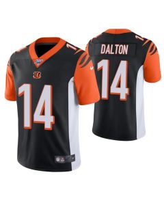 Men's Cincinnati Bengals #14 Andy Dalton Black 2019 100th Season Vapor Untouchable Limited Stitched NFL Jersey