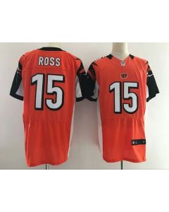 Men's Cincinnati Bengals #15 John Ross Orange 2017 Elite Stitched NFL Jersey