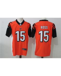 Men's Cincinnati Bengals #15 John Ross Orange Stitched NFL Vapor Untouchable Limited Jersey