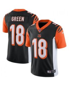 Men's Cincinnati Bengals #18 A.J. Green Black 2019 100th Season Vapor Untouchable Limited Stitched NFL Jersey