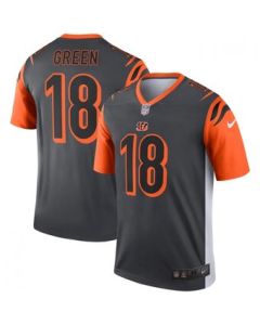 Men's Cincinnati Bengals #18 A.J. Green Black Inverted Legend Jersey