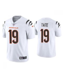 Men's Cincinnati Bengals #19 Auden Tate 2021 White Vapor Untouchable Limited Stitched Jersey