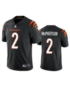 Men's Cincinnati Bengals #2 Evan McPherson Black Vapor Untouchable Limited Stitched Jersey