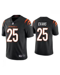Men's Cincinnati Bengals #25 Chris Evans 2021 Black Vapor Untouchable Limited Stitched Jersey
