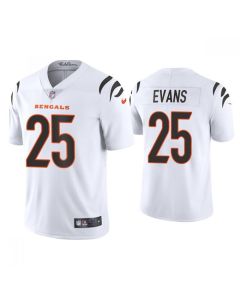 Men's Cincinnati Bengals #25 Chris Evans 2021 White Vapor Untouchable Limited Stitched Jersey