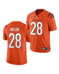 Men's Cincinnati Bengals #28 Joe Mixon 2021 New Orange Vapor Untouchable Limited Stitched Jersey