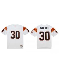 Men's Cincinnati Bengals #30 Ickey Woods White 1988 Stitched Jersey