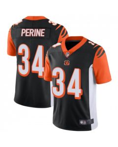 Men's Cincinnati Bengals #34 Samaje Perine Black Vapor Untouchable Limited Stitched Jersey
