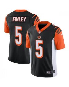 Men's Cincinnati Bengals #5 Ryan Finley Black Vapor Untouchable Limited Stitched NFL Jersey