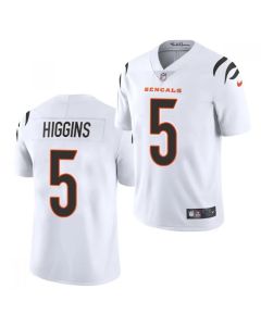 Men's Cincinnati Bengals #5 Tee Higgins White Vapor Untouchable Limited Stitched Jersey